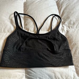 Lululemon nulu and mesh yoga bra black size 6